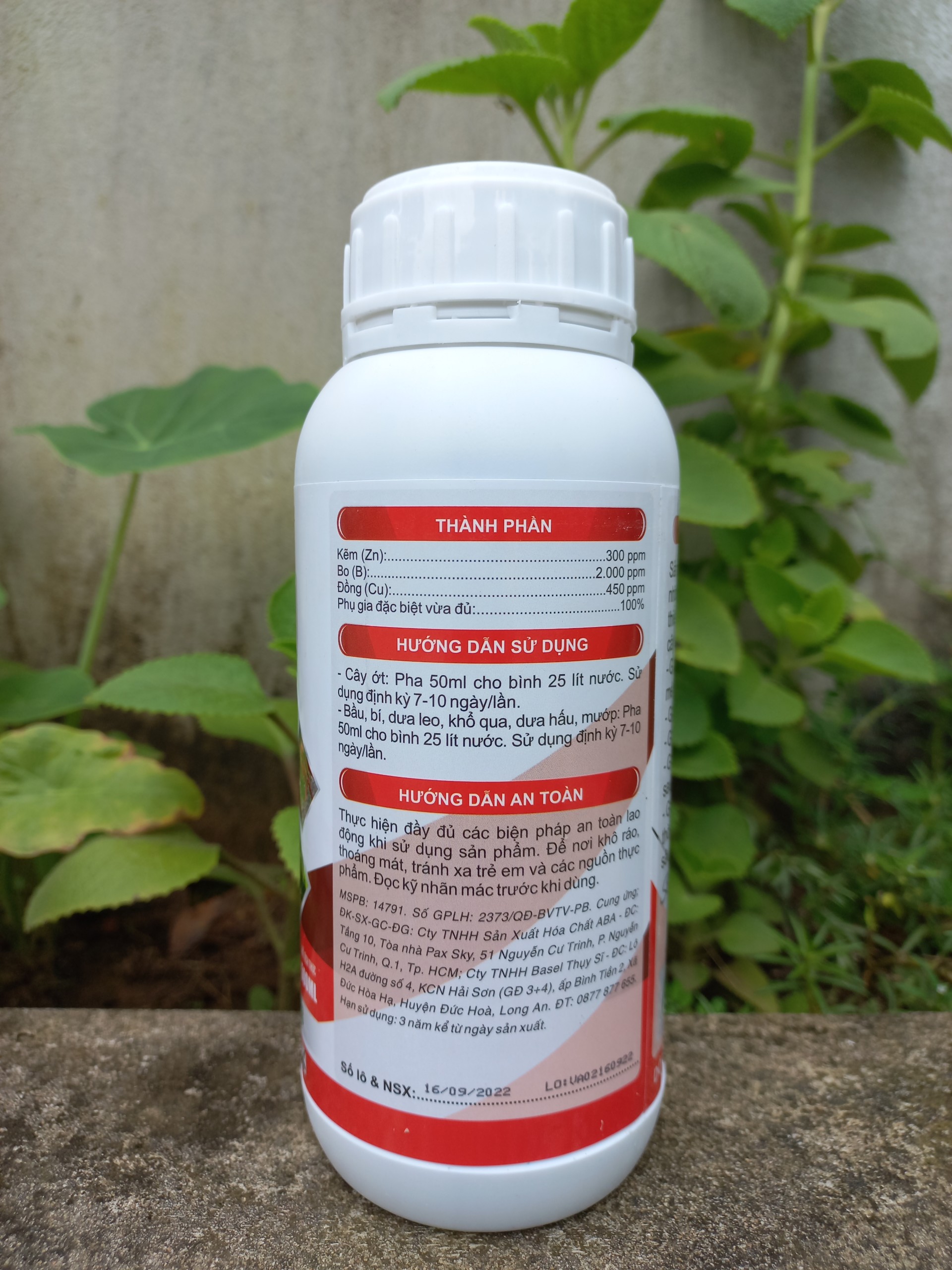 PHÂN BÓN LỚN TRÁI ỚT - GIÚP TRÁI LỚN NHANH, TĂNG ĐỘ CAY, HẠN CHẾ THỐI TRÁI CHAI 500ML