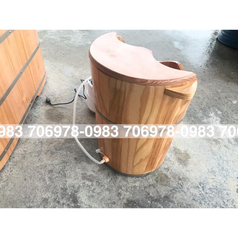 Thùng gỗ xông chân đa năng
