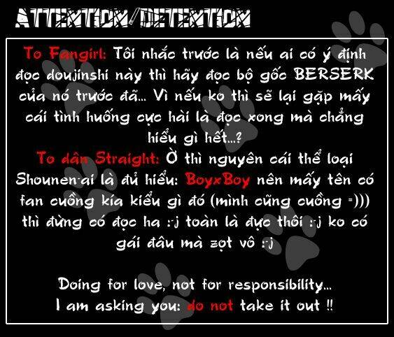 berserk doujinshi - kẻ hiến tế chapter 1 1