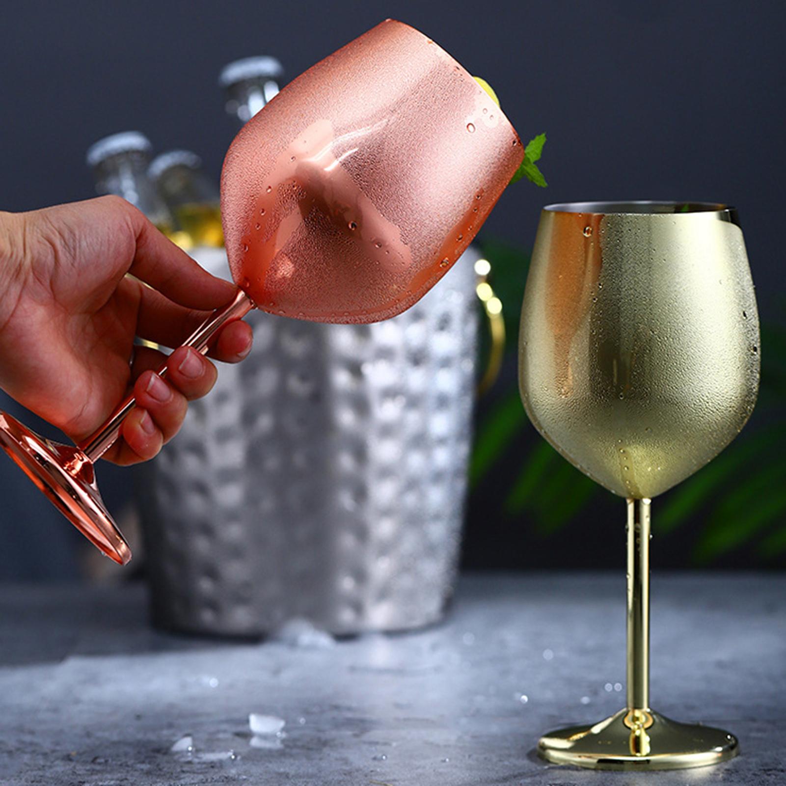 500ML/17Ounce Red Wine Goblet Outdoor Wine Container Stainless Steel Champagne Cup Premium Quality All Purpose