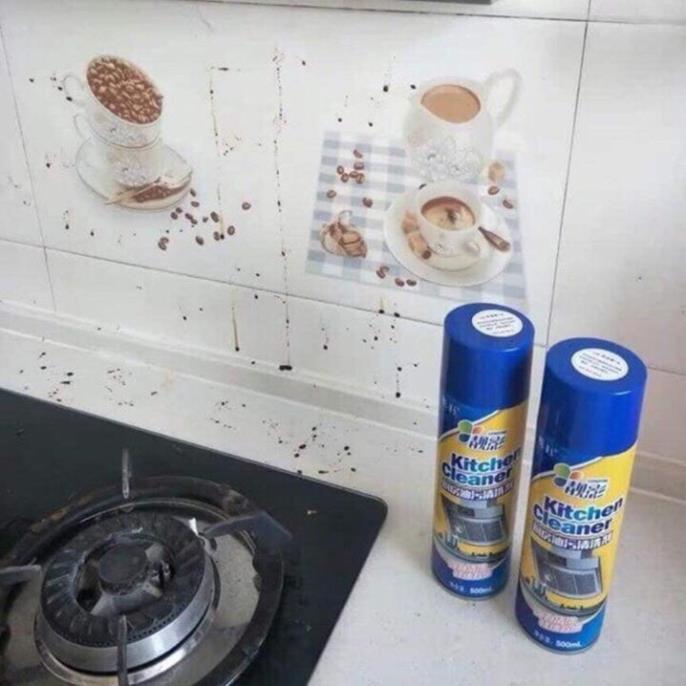Bình xịt bọt tuyết kitchen cleaner chai phun vệ sinh tẩy rửa nhà bếp phòng tắm mini siêu sạch