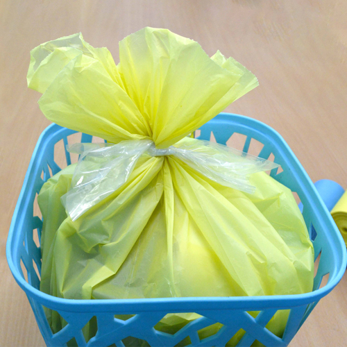 Combo 5 bịch túi rác 3 màu thân thiện môi trường size đại (64*78 cm) +  Tặng 1 bịch túi rác cùng loại