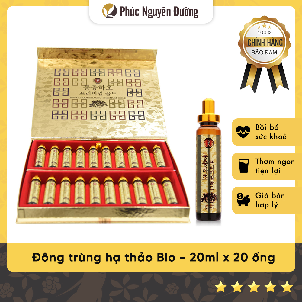 Thực Phẩm Chức Năng Đông Trùng Hạ Thảo Hàn Quốc Dạng Ống Korea Ginseng Bio - Science (Hộp 20 Ống)