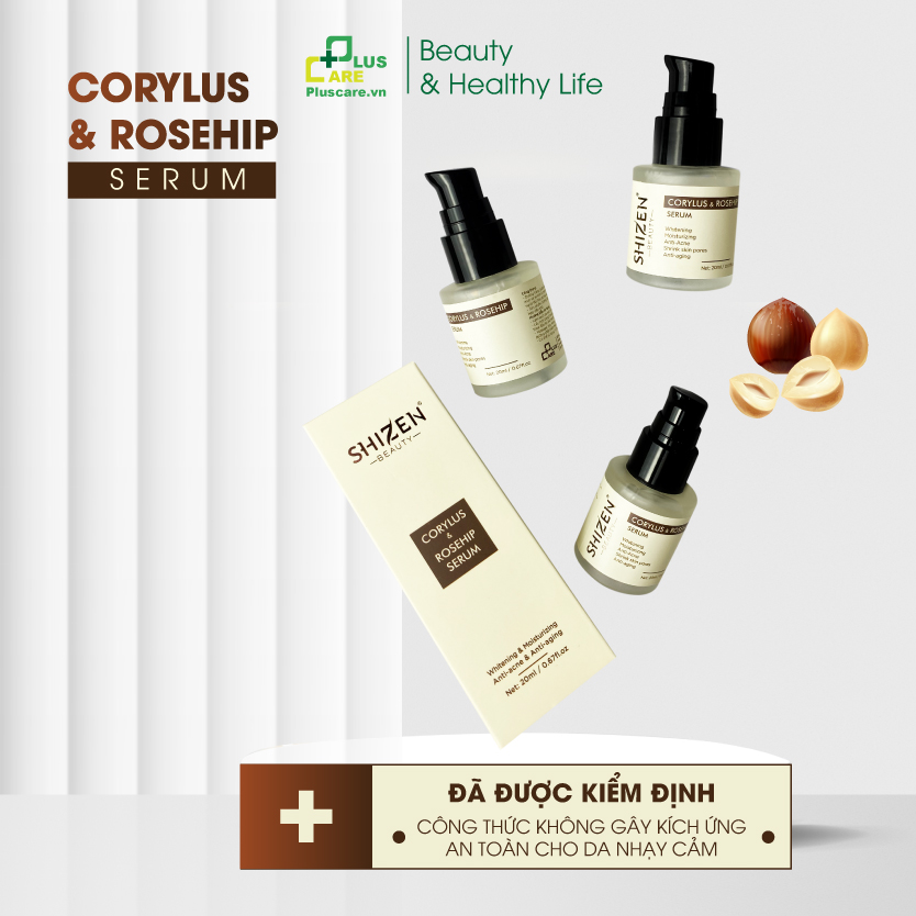Serum Mờ Thâm Trắng Da Kiềm Dầu Se Khít Lỗ Chân Lông CORYLUS & ROSEHIP 20ml