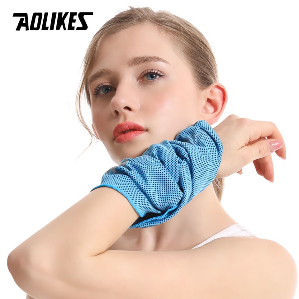 Khăn lau mồ hôi thể thao đeo cổ tay AOLIKES A-7933 Cooling sports towel