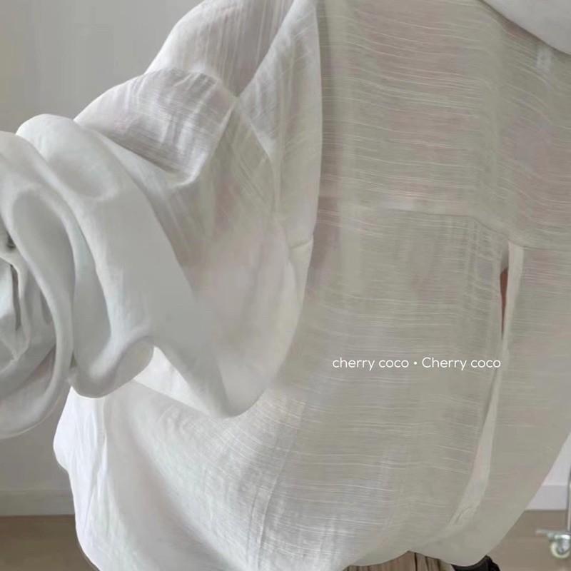 Sơ mi đũi mở khuy sau lưng 52605 CHERRY COCO