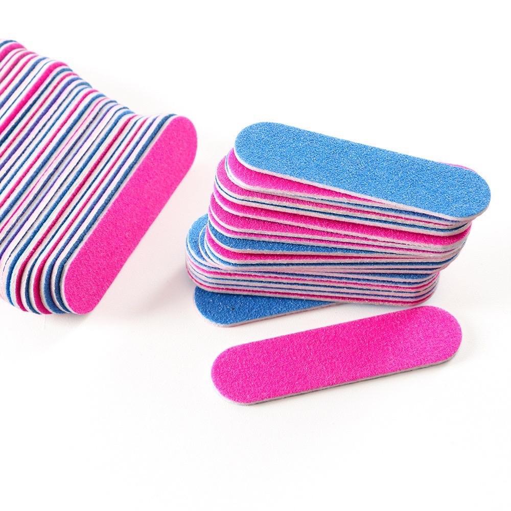 Set 100 Dũa Móng Tay Mini Cao Cấp, Thiết Kế Nhỏ Gọn, Bền, Độ Nhám 150/150, Tiện Dụng Cho Thợ Làm Nail Tạo Form Móng