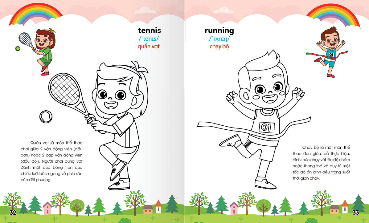 Sách - Colouring 365 ngày Tô màu - KHÁM PHÁ THẾ GIỚI PHÁT TRIỂN TRÍ TUỆ - Gia đình, Nghề nghiệp, Thể thao.