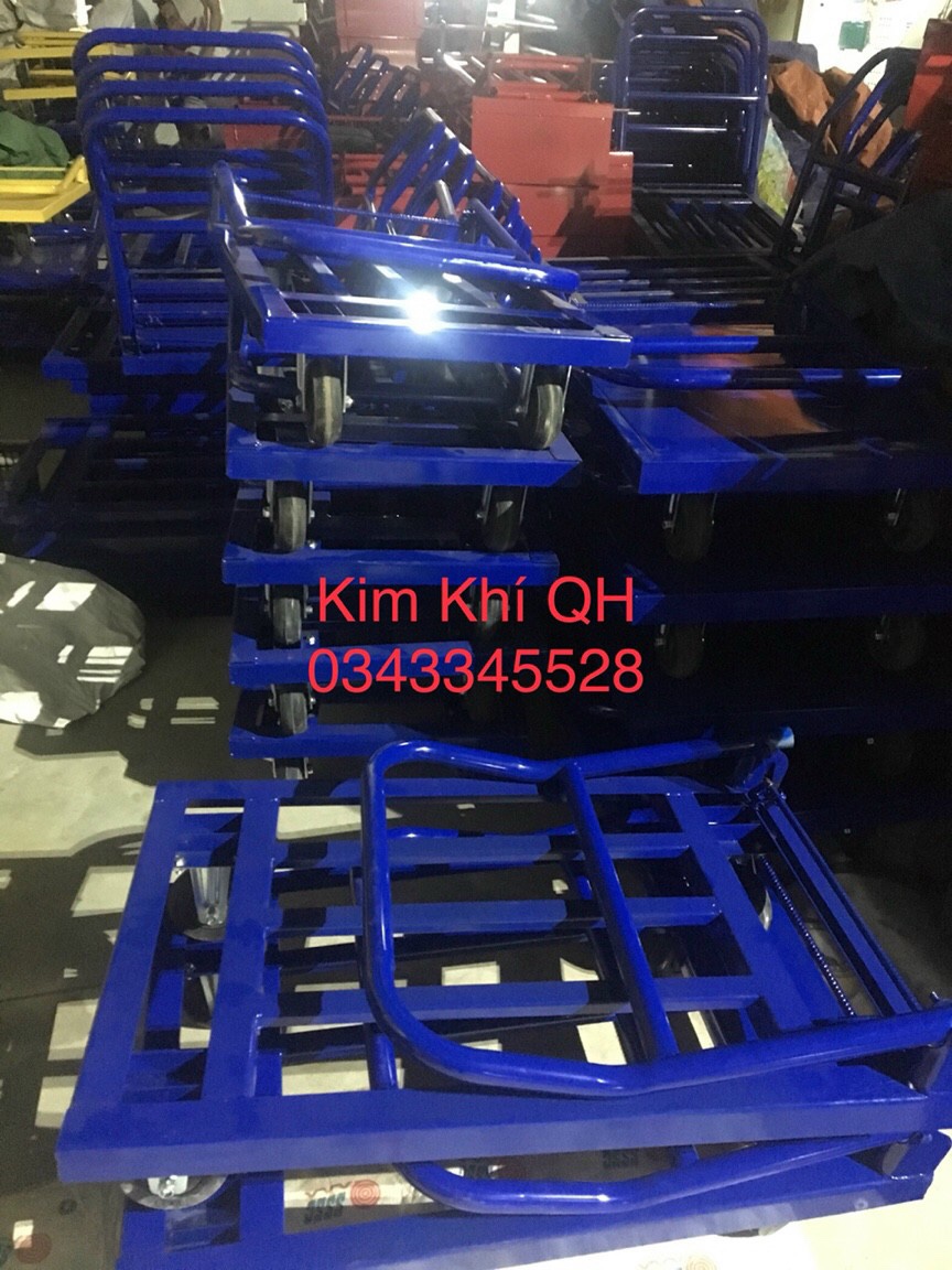 Xe kéo hàng- đẩy hàng 4 bánh tải trọng 300kg gấp gọn - Hàng chất lượng