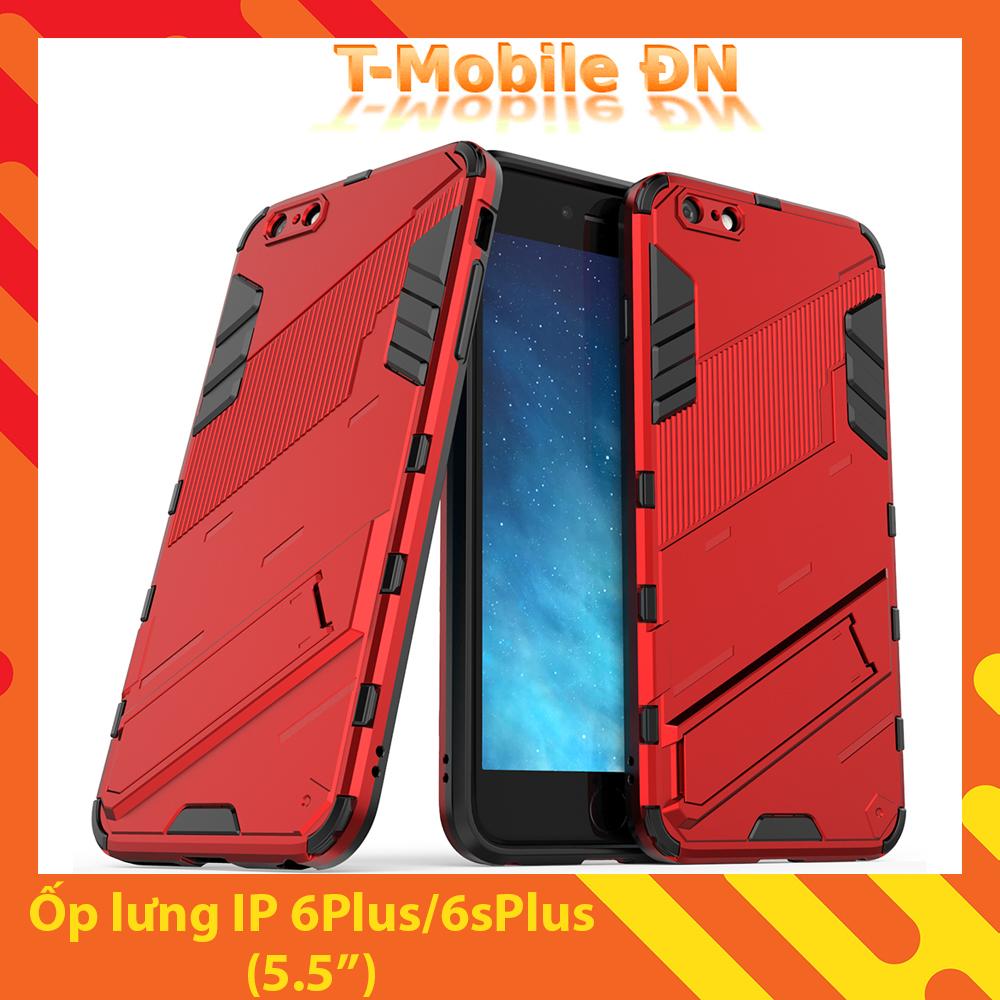 Ốp lưng cho iPhone 6 Plus 6s Plus, Ốp chống sốc Iron Man PUNK cao cấp kèm giá đỡ cho iPhone 6 Plus 6s Plus