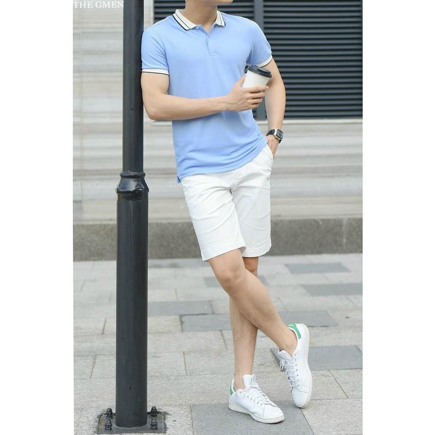 Áo polo nam ngắn tay, polo nam Aru shop vải cotton cá sấu cao cấp