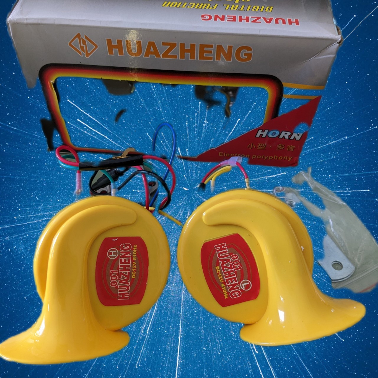 Còji Ngân ÔTÔ Xe Máy Kiểu Ốc Sên 8 Tiếng: Âm Thanh Sắc Nét, Độ Bền Vượt Trội Bản CAO CẤP, ĐÈN TRANG TRÍ