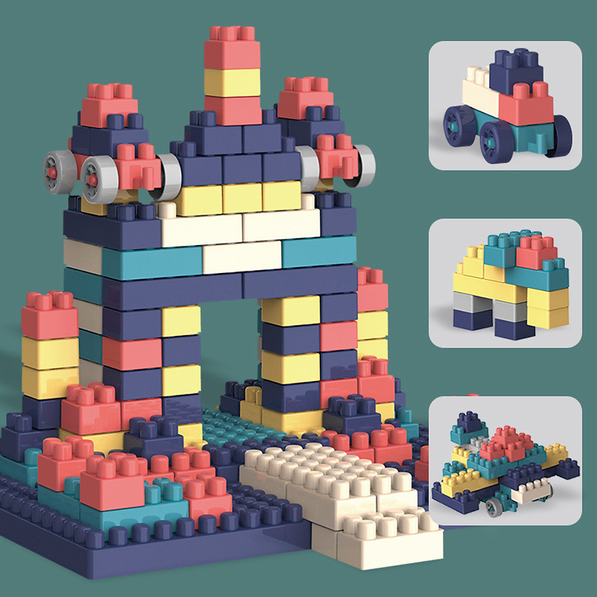 Đồ chơi Lego, Đồ Chơi Lắp Ghép 520 Chi Tiết Bằng Nhựa An Toàn- Giúp Bé Sáng Tạo Thông Minh -Vui Chơi- Hàng Loại 1-MINIIN