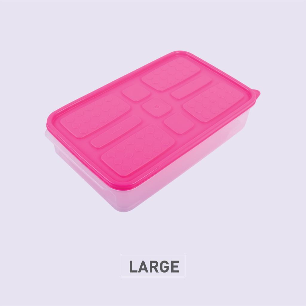 Combo 7 hộp nhựa đựng thực phẩm Hàn Quốc- Set 06 - Màu Hồng