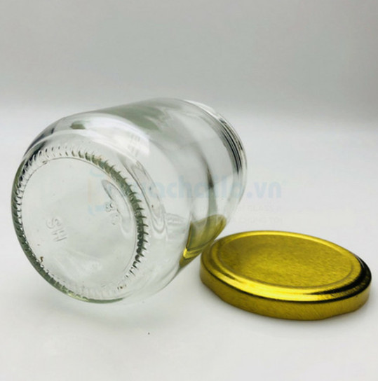 Hũ Thủy Tinh 220ml nắp Thiết