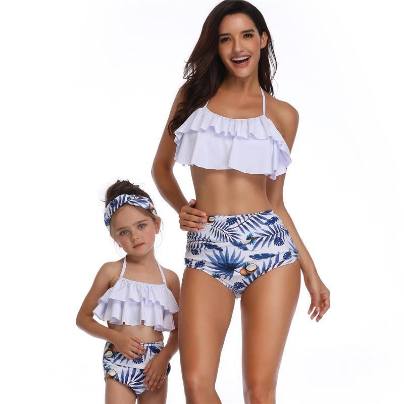 Họ Phù Hợp Với Quần Áo Mùa Hè 2021 Mới Đồ Bơi Nữ Cao Cấp Bikini Mẹ Con Đồ Bơi Mẹ & Daugther Roupas Bé Gái