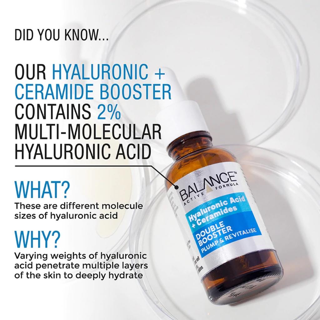 Tinh chất Balance Active Hyaluronic & Ceramides Double Booster 30ml