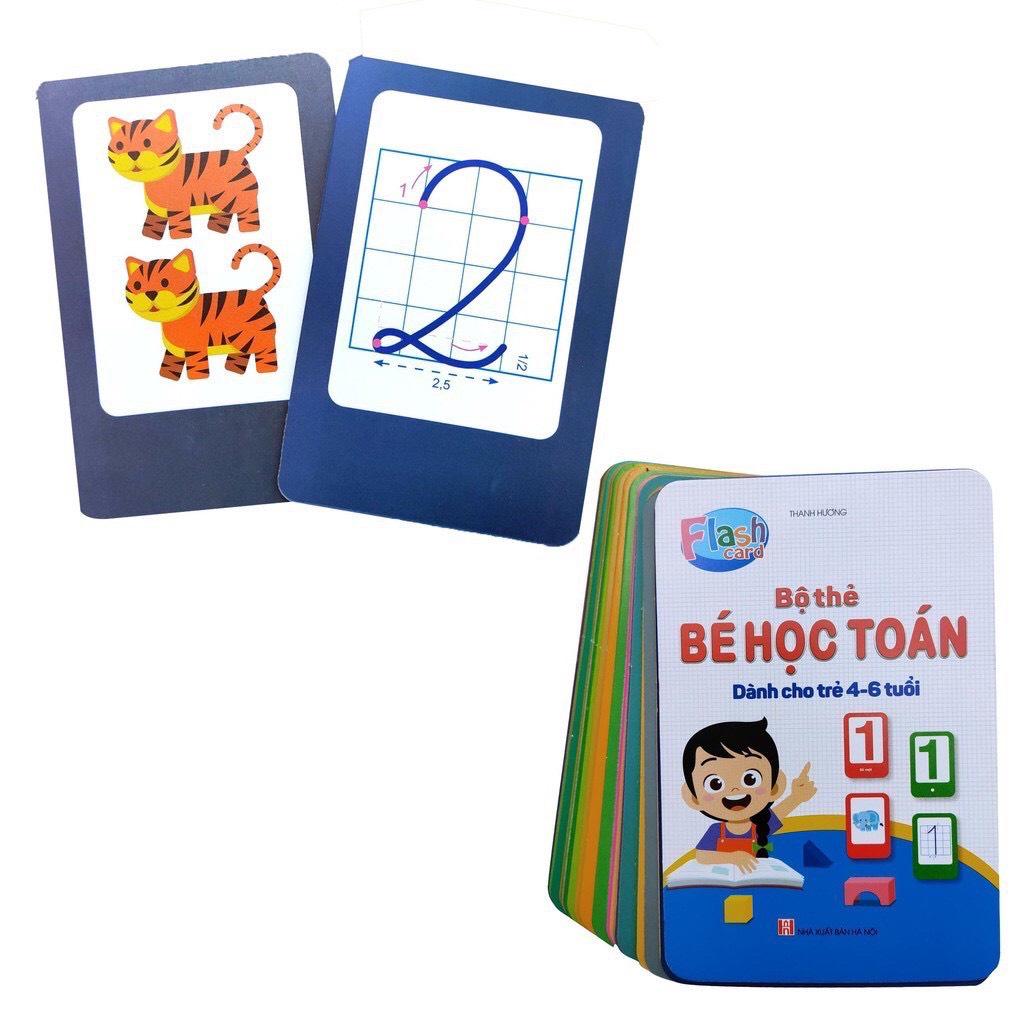 Bộ Thẻ Flashcard Bé Học Toán Cho Bé Từ 4 Đến 6 Tuổi Nhận Biết Con Số
