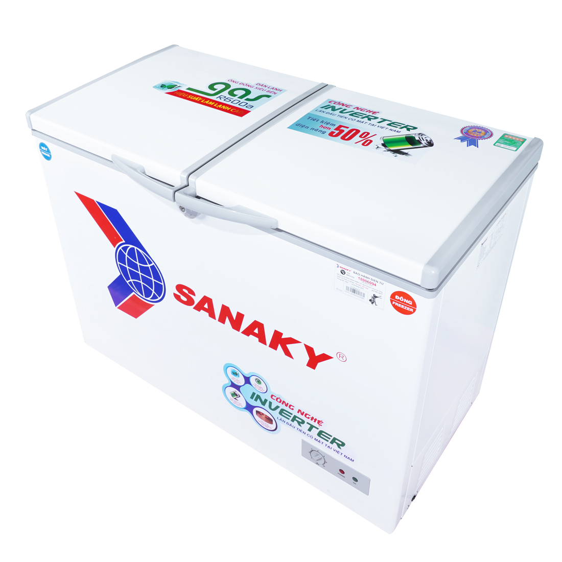 Tủ Đông Sanaky VH-2899W3 Dàn Lạnh Đồng - Hàng Chính Hãng