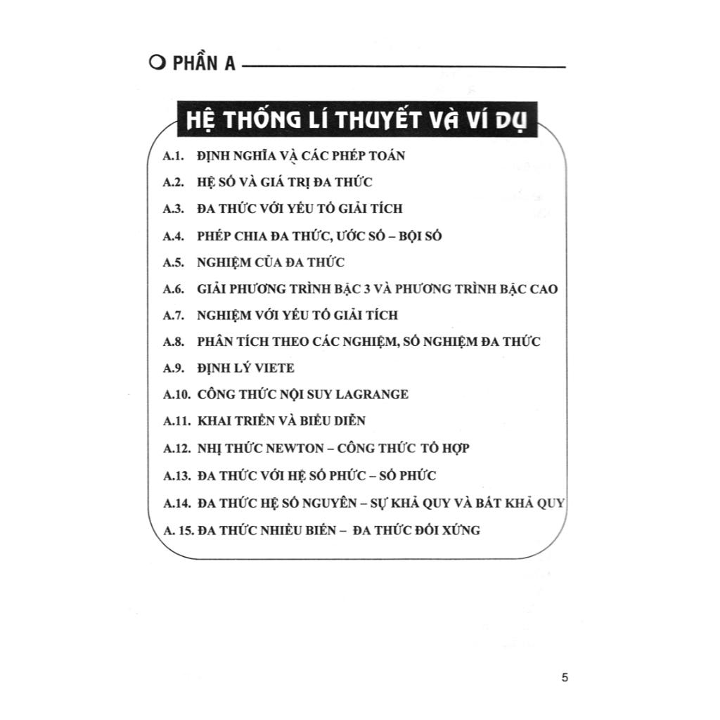 Combo 2 cuốn Chuyên Khảo Đa Thức + Phương Trình Hàm (Bồi Dướng HSG Chuyên Toán - Dùng Chung cho các bộ SGK) HA
