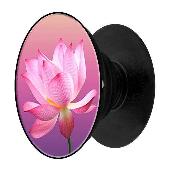 Popsocket in hình dành cho điện thoại mẫu Sen Nền Tím Vàng