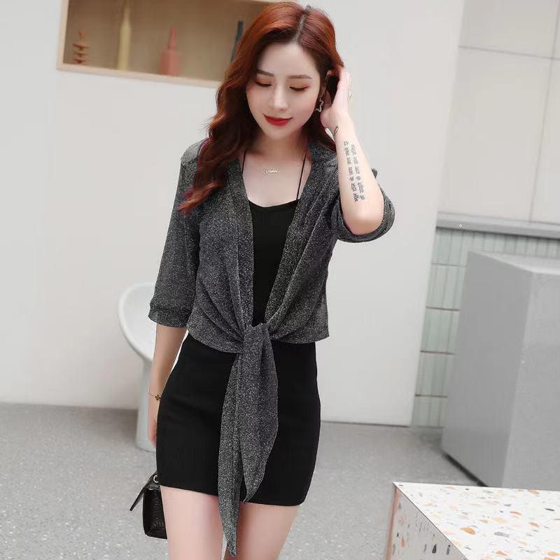 Áo Khoác cardigan Vải Voan Mềm Mại Thời Trang Cho Nữ Phong Cách Hàn Quốc Cho Phụ Nữ