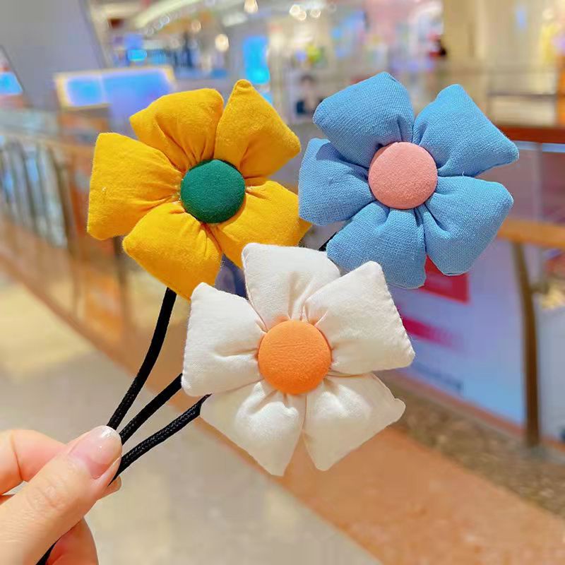 Dây buộc tóc , phụ kiện tạo kiểu tóc hình hoa dễ thương
