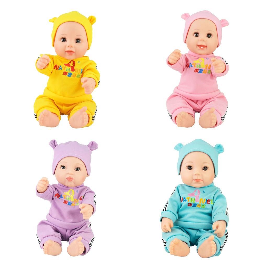 50cm Vinyl Reborn Expression Baby Doll with Clothes Kids Sleeping Toy