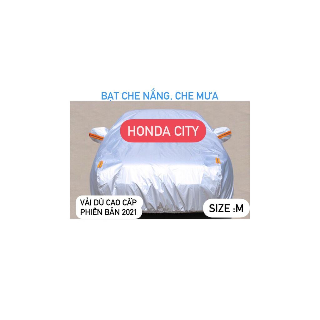 Bạt Phủ xe Ô Tô HONDA CITY Vải Dù OXFORD Siêu Bền, Bạt Trùm Xe Hơi Chống Nắng Mưa Bảo Vệ Xe