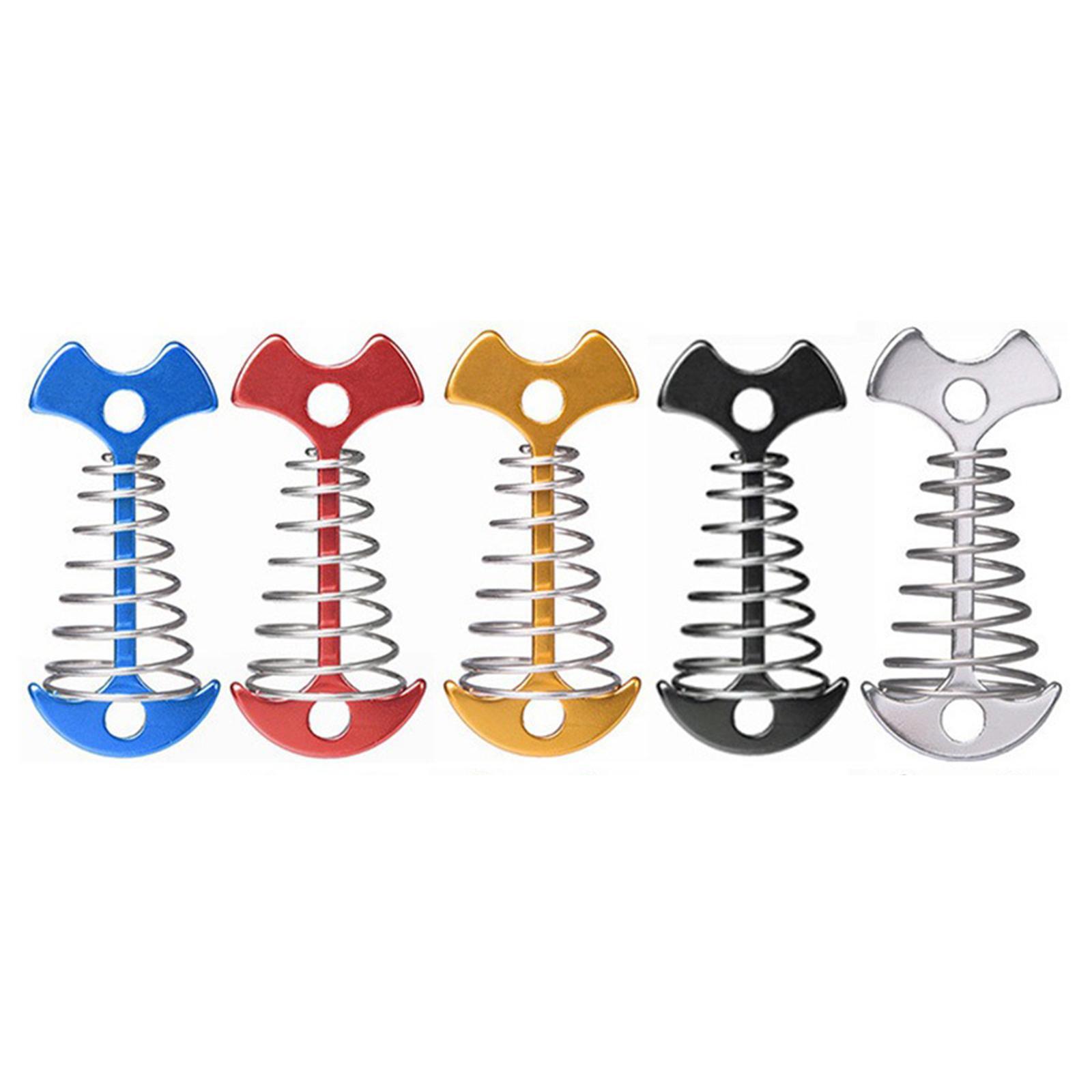 5Pcs Fishbone Anchor Tent Pegs  Board Accessory Outdoor Hiking