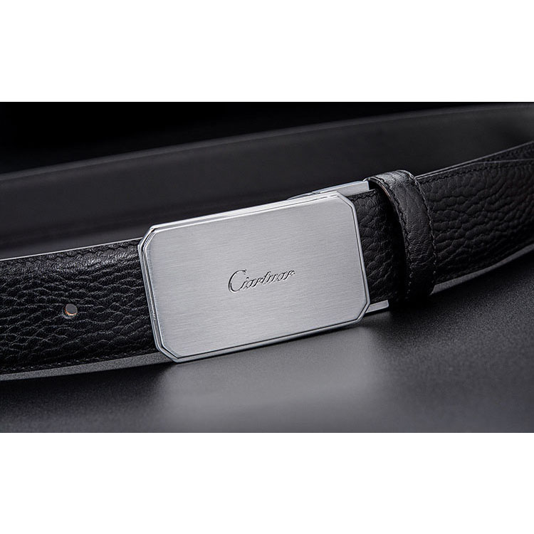 Thắt lưng nam cao cấp BH913 Khóa bấm bằng đồng nguyên khối. Dây da bò vân hạt Dây lưng dây nịt nam