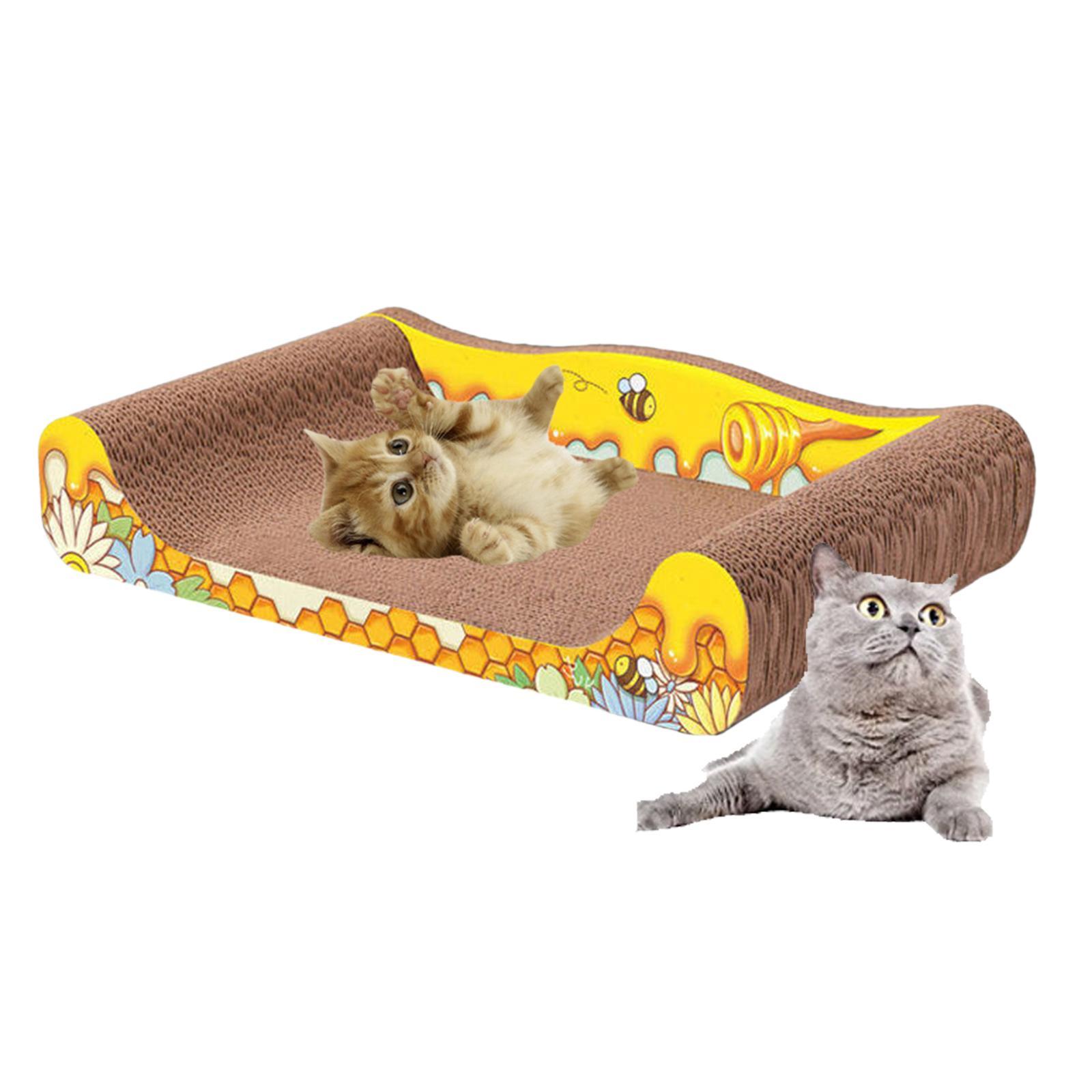Corrugated Scratch Pads Scratching Lounge Bed Scratching Toy, Sofa Cat Scratcher Cat Scratcher Cardboard for Furniture Protection Scratching