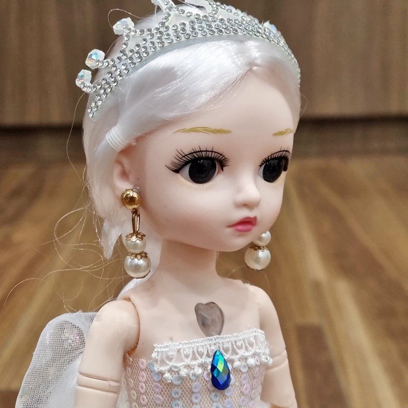 Búp Bê Babi. Đồ Chơi Búp Bê Công Chúa Tuyết Cao 30cm. Có Nhạc. Có Khớp.