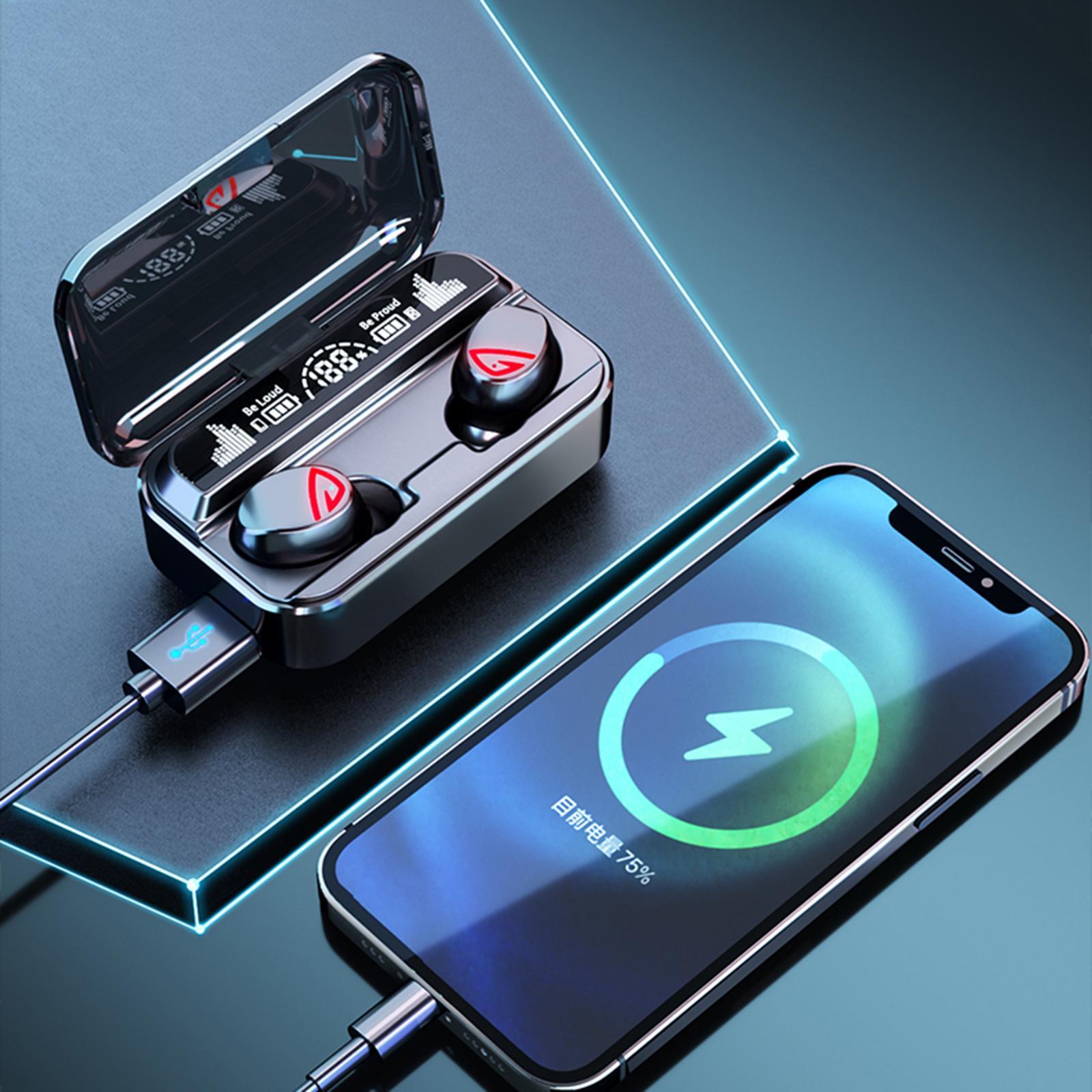 Bluetooth 5.2 Earbuds  Waterproof 9D Stereo Surround HiFi Sound Earphone