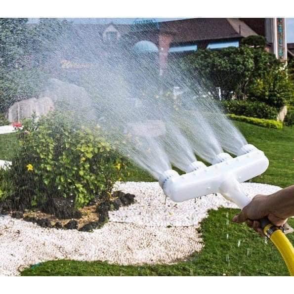 VÒI TƯỚI CÂY ÁP LỰC 4 ĐẦU Sprink Water tiện dụng