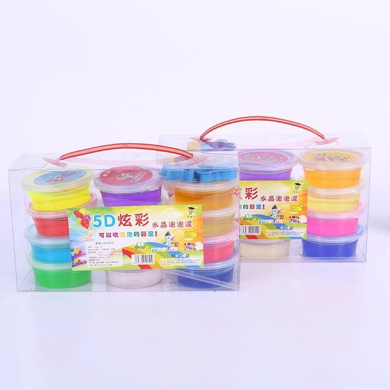 Giỏ 12 slam quai xách 12 màu cực đẹp charm sò nhũ đa dạng kèm khuôn đồ chơi slime