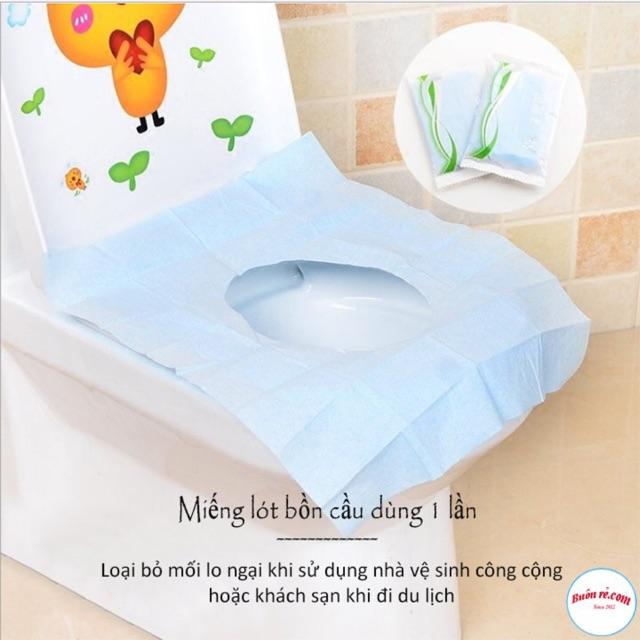 Combo 2 Miếng Lót Bồn Cầu Dùng 1 Lần Tránh Tiếp Xúc Trực Tiếp Với Bồn Cầu Loại Bỏ Vi Khuẩn 00273