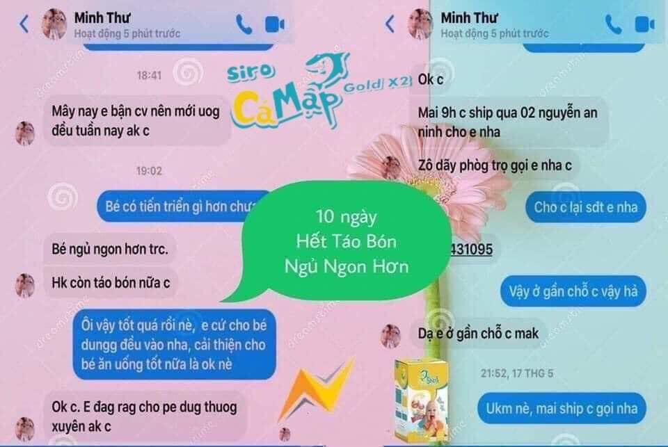 [TẶNG 6 GÓI NHỎ] COMBO 2 HỘP SIRO CÁ MẬP GOLD X2 - BABY SHARK (MẪU 2021) - DÀNH CHO  TRẺ BIẾNG ĂN, TÁO BÓN, GIÚP BỔ SUNG VITAMIN, KHOÁNG CHẤT CẦN THIẾT, BÉ ĂN NGON , NGỦ NGON, TĂNG CÂN VÀ THÔNG MINH HƠN