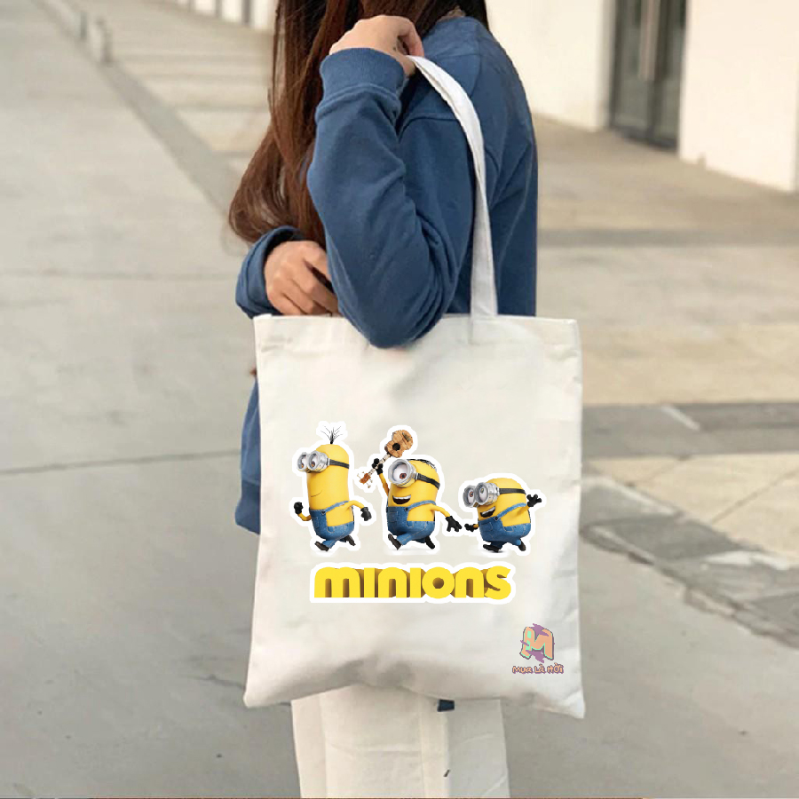 Túi Tote in hình chủ đề Minions