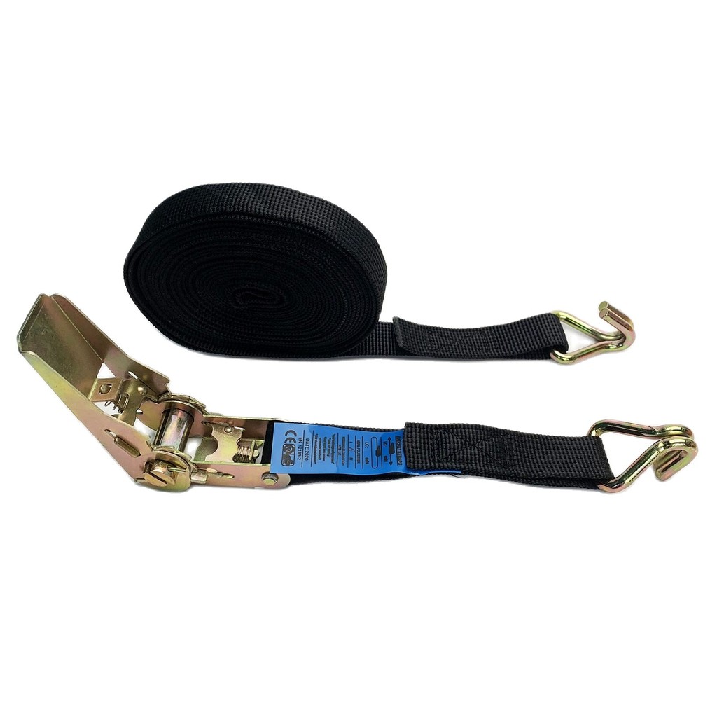 Dây tăng đơ cố định các kiện hàng size 2.5cmx6m móc chữ J 1 tấn