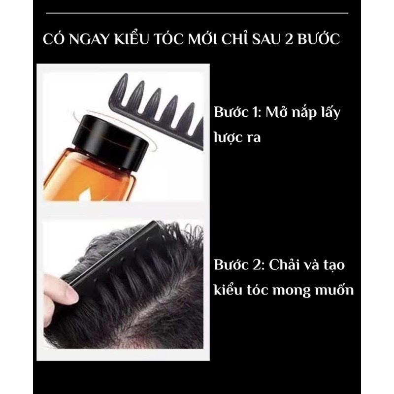 Keo vuốt tóc , Gel vuốt tóc kèm lược cho nam cao cấp chai 260ml giúp tạo nếp giữ nếp ,tạo kiểu phong cách nam tính