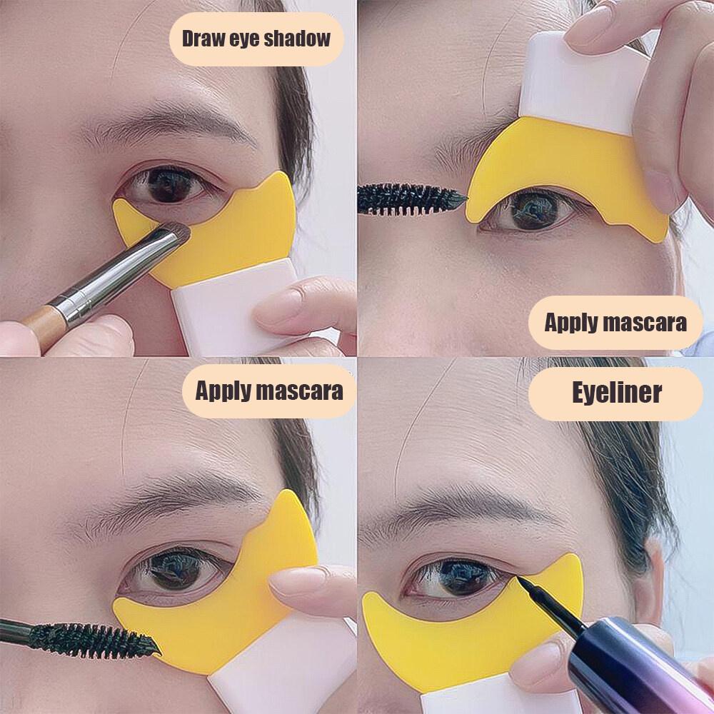 Dụng cụ hỗ trợ chuốt mi mascara không lem, kẻ mí và kẻ bọng mắt tiện lợi đa năng tiện lợi cầm tay