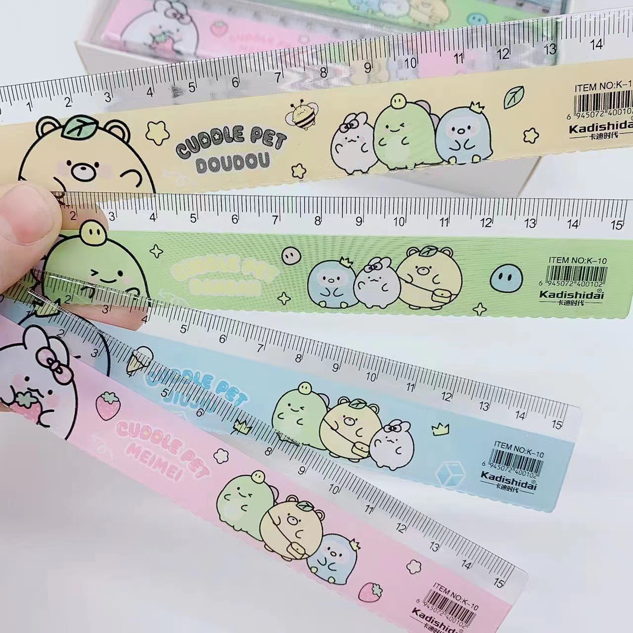 Đồ dùng học tập cho bé, Thước kẻ học sinh 15cm thiết kế xinh xắn