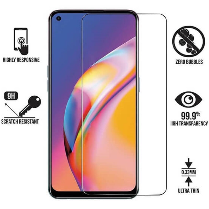 Kính cường lực cho Oppo A94 nhám chống vân tay/ chống nhìn trộm/ full màn hình/ không viền màu/ ốp chống sốc