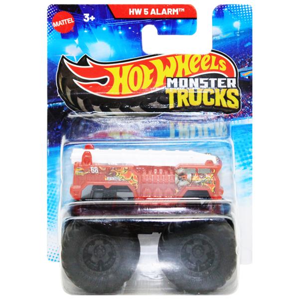 Đồ Chơi Mô Hình Siêu Xe Tải Quái Vật Monster Trucks Mini - Hot Wheels HFB96 - 5 Alarm