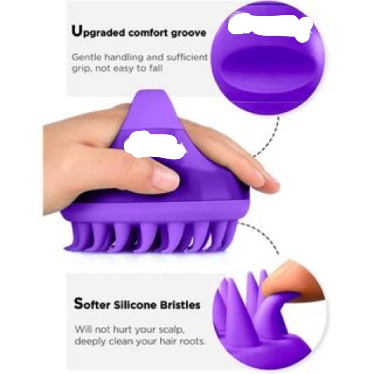 LƯỢC GỘI ĐẦU SILICONE MỀM NHẸ HÀNG US PHIÊN BẢN MỚI