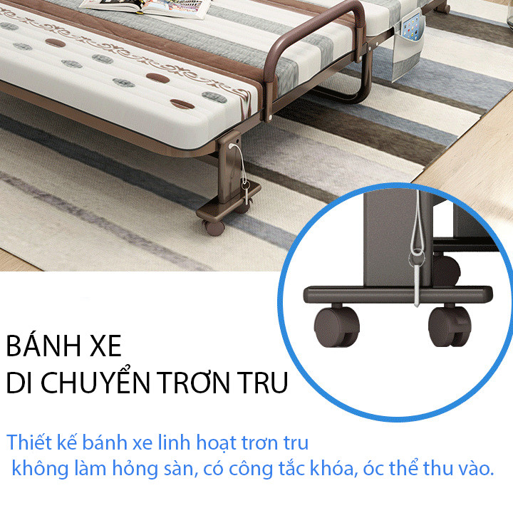 Giường ngủ gấp gọn - Giường gấp di động - Giường xếp văn phòng