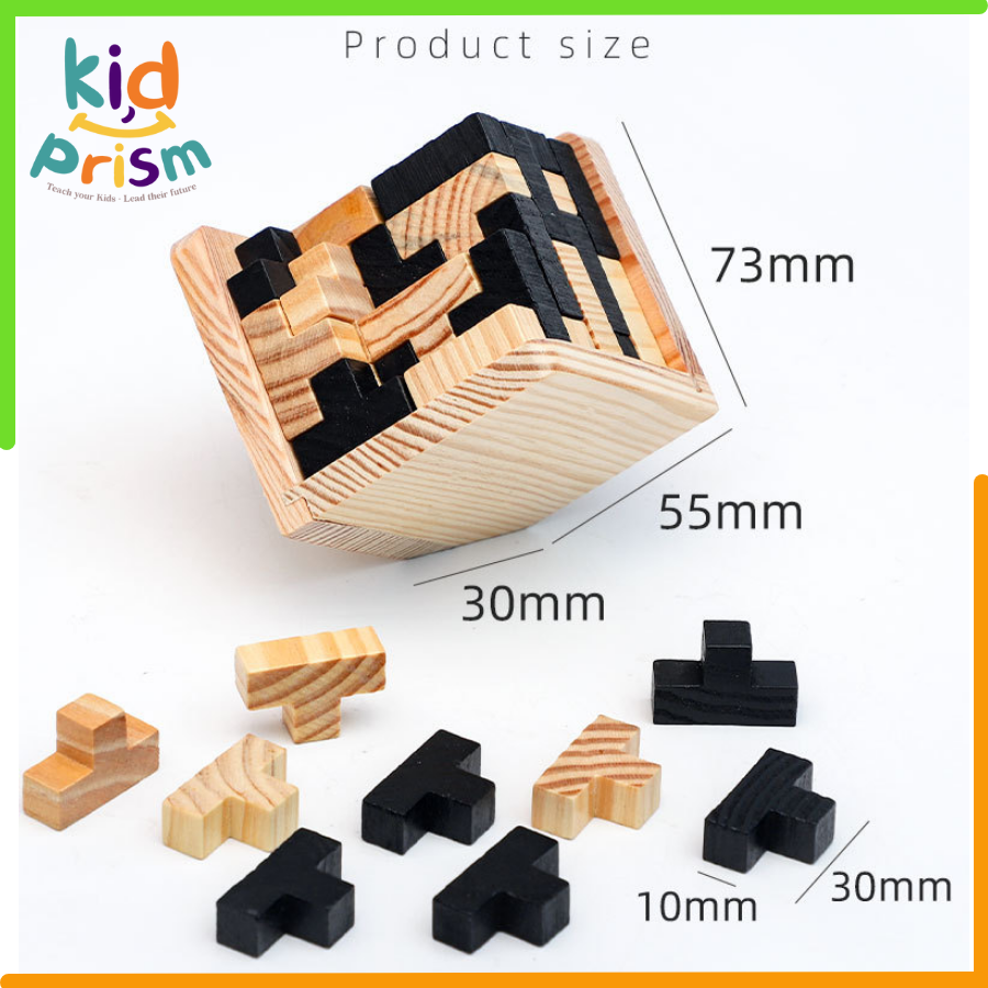 Đồ Chơi Xếp Hình Tetris 3D - Đồ Chơi Rubik Bằng Gỗ 54T 54L sáng tạo hỗ trợ phát triển trí não cho bé - Đồ Chơi giáo dục