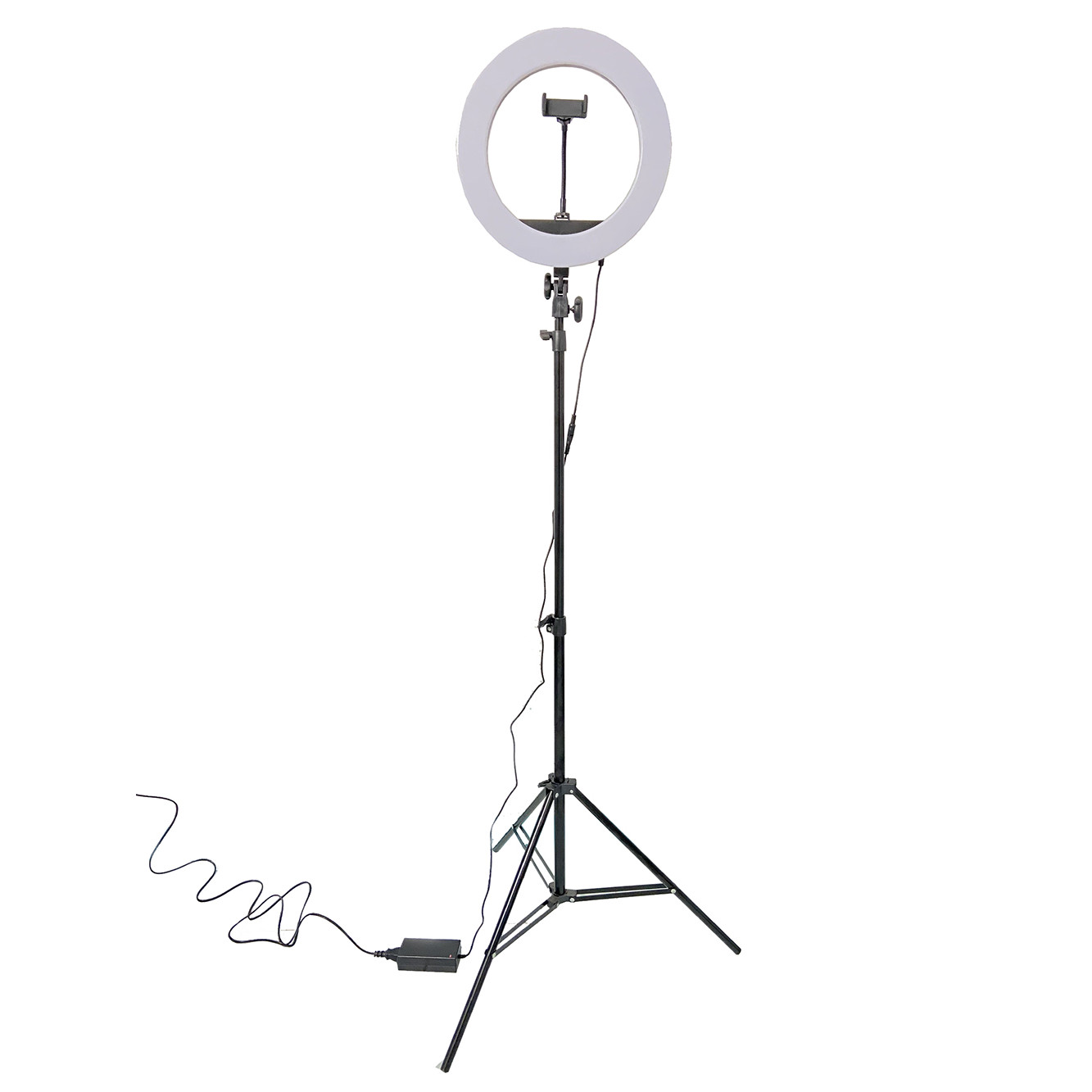 Bộ tripod, giá đỡ livestream có đèn Led 3 chế độ HQ-14 , kèm kẹp điện thoại - Hỗ trợ ánh sáng chụp ảnh, livestream, quay tiktok hiêu quả - Hàng chính hãng