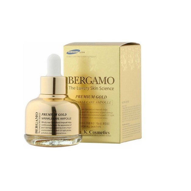 BERGAMO PREMIUM GOLD WRINKLE CARE AMPOULE + TẶNG KÈM MASK 3W BẤT KỲ